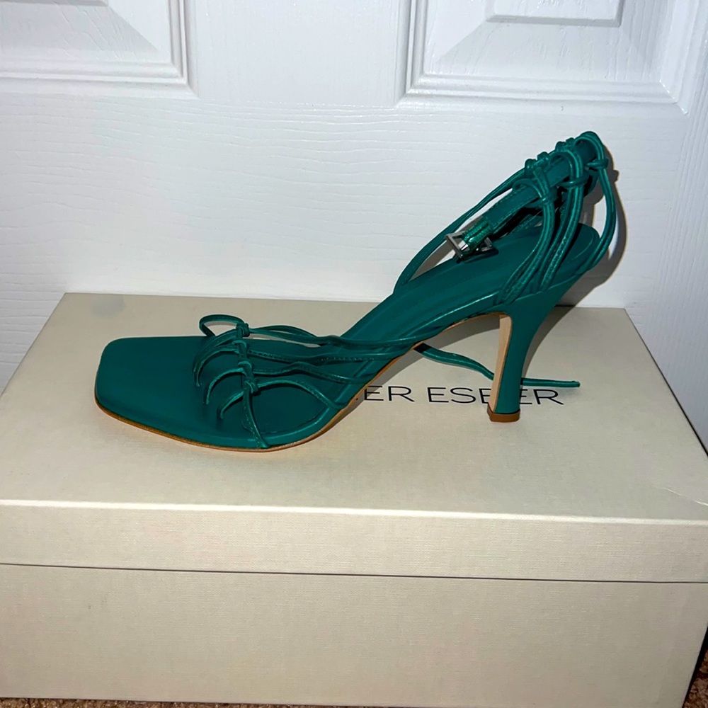 Green Sandals 7.5